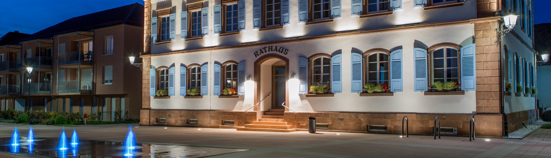 Blick auf Ringsheim Rathaus Ringsheim